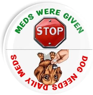 Dog Pill Tracker Dachshund Fridge Magnet Pet Medication Reminder | 3.5 Inch