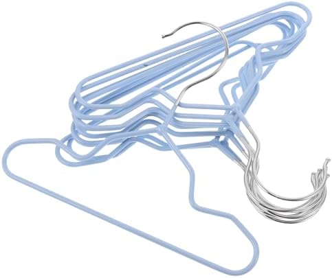 OUNONA 20pcs Anti-Slip Pet Clothes Hanger for Dogs and Cats Small Metal Plastic-Dipped Rack Space-Saving Organizer Suitable for Puppy and Clothing Storage