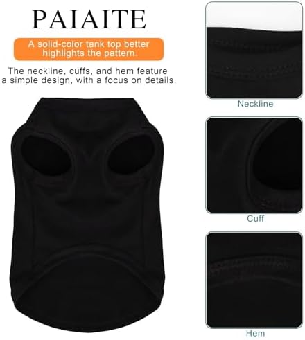 Discover Cozy Cotton Canine Wear: Soft, Lightweight, and Breathable Dog Shirt Vest with Eye-Catching Graphics (My Shadow HAS Four LESGS and A Tail), Keeping Your Furry Friend Warm! Black XS