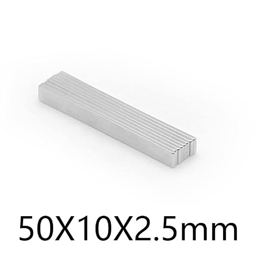 2/5/10/20/50PCS 50x10x2.5mm Block Rare Earth Rectangular Neodymium 50x10x2.5 Strip 50 * 10 * 2.5 Magnets(30PCS)