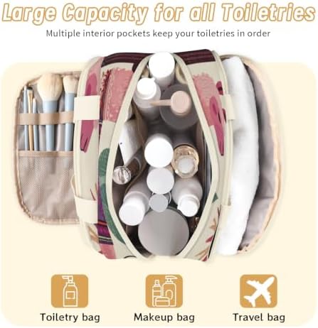 Cute Llama Travel Toiletry Bag for Women