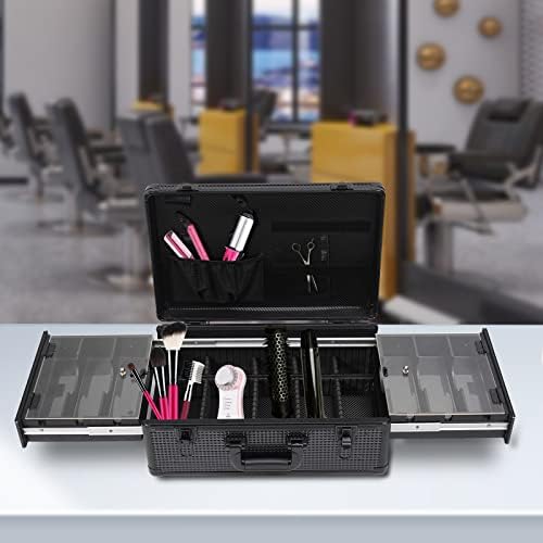 Professional Barber Case,Detachable Hairdressing Tool,Versatile Salon Hair Styling Tools Organizer,Travel Makeup Suitcase,Portable Beauty Storage Box for Hair Stylist Pet Groomer