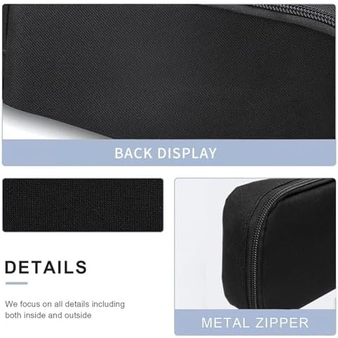 Black Cat Pattern Large Pencil Case, Durable Pen Bag Zipper Organizer Pouch for Office Travel for Women Men