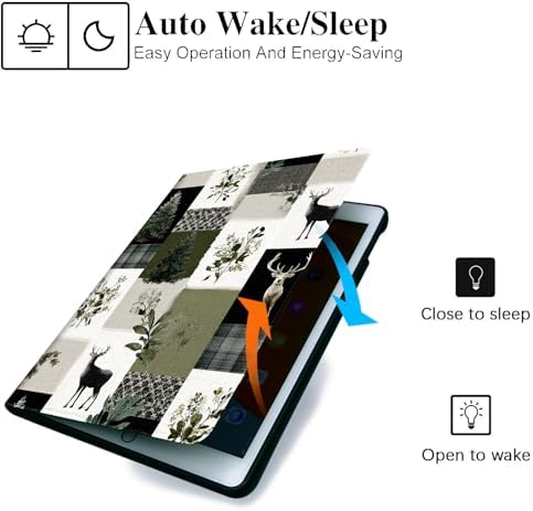 for Samsung Galaxy Tab A 8.0 2019 Model T290/T295 Tablet Case,Auto Wake/Sleep,Adjustable Stand Protective Cover - Wolf Pattern