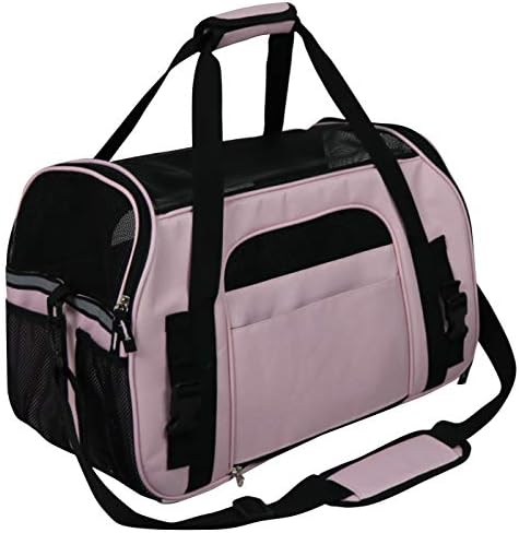 EliteField Soft-Sided Pet Carrier for Cats & Small Dogs (3-Year Warranty) | Airline Approved, Removable Bed & Cover, Built-In Leash, Luggage Sleeve, Seat Belt Loop, Waterproof, Durable, Foldable
