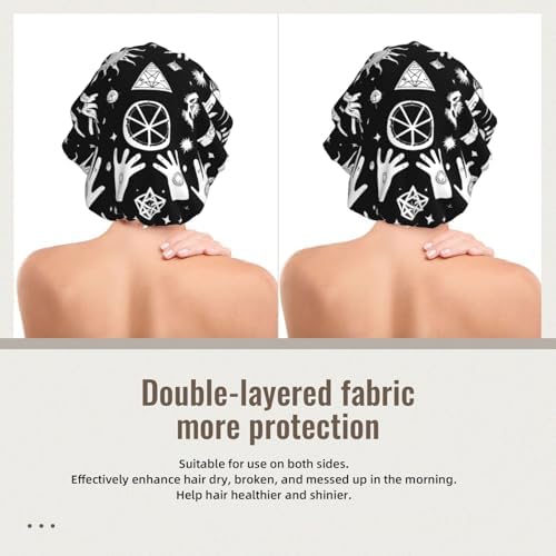 Adjustable Silk Satin Night Cap Women's Men's Sleep Cap