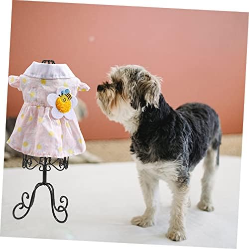 iplusmile Iron Pet Clothes Display Stand Mannequin Rack for Cat Dog Garment Showcase Smooth Rounded Edges Wrinkle Storage Holder for Pet Apparel