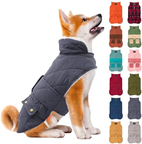 KYEESE Waterproof & Windproof Dog Coat for Small Dogs Puffer Jacket