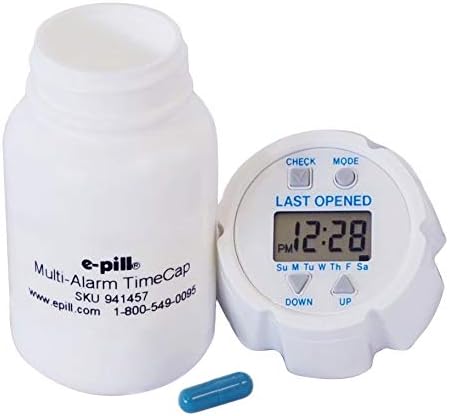 TimeCap Bottle Cap with Last Opened Time Stamp & Reminder | Tracks Last Open Date for Medication, Vitamins, Supplements & Pet Care