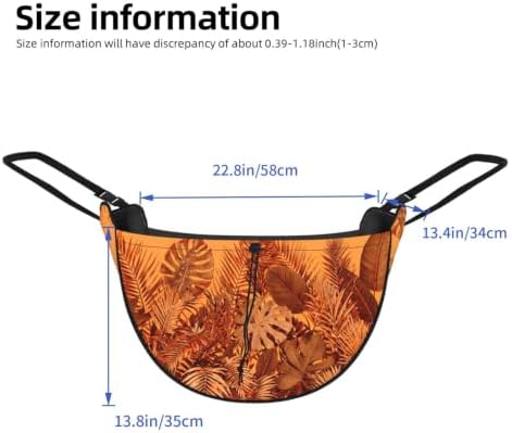 Orange Tropical Car Seat Organizer-Backseat Storage Bag for Travel