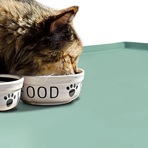 Silicone Dog Food Mat Waterproof Pet Feeding Tray for Small Medium Dogs