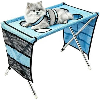 Pet Grooming Hammock Stable - Dogs with Stand 8-Hole Breathable Mesh Shower | Pet Accessories, Pet Grooming Hammock Stable, Dogs with Stand 8-Hole Breathable Mesh Shower , Safe and Reliable, for B