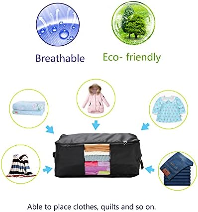Clothing Pillow Beddings Blankets Organizer Storage Containers With Zippers,Breathable and Moistureproof.