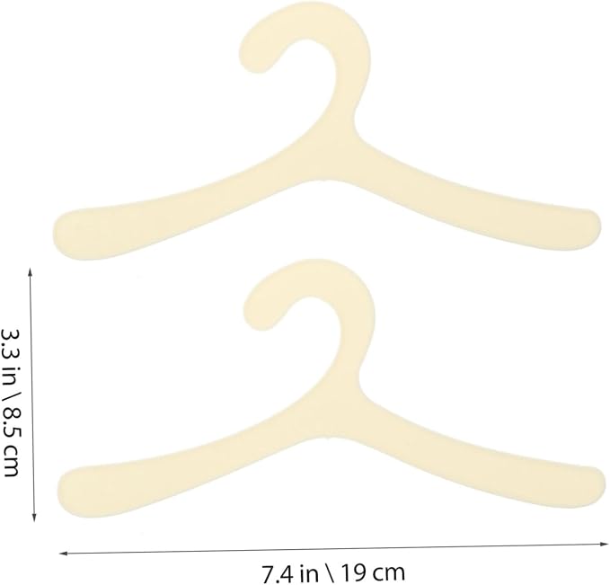 Hemobllo 20pcs Pet Clothing Hangers Plastic Dog Apparel Hanger Rack Puppy Apparel Storage