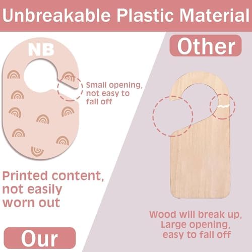 Baby Closet Dividers Durable Plastic Clothes Organizers 16 Pack | Double-Sided Dividers Wardrobe Organizer for Newborn to Toddler, Clothes Organizer by Size & Age Nursery Clothes Dividers
