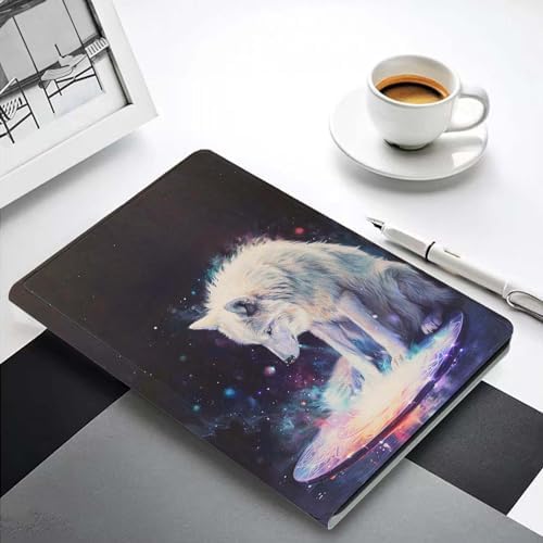 for Samsung Galaxy Tab S9 Plus/S9 FE Plus 5G 12.4 Inch 2023 Tablet Case,Premium Leather Folio Stand Auto Wake/Sleep,Multiple Viewing Stand,White Wolf