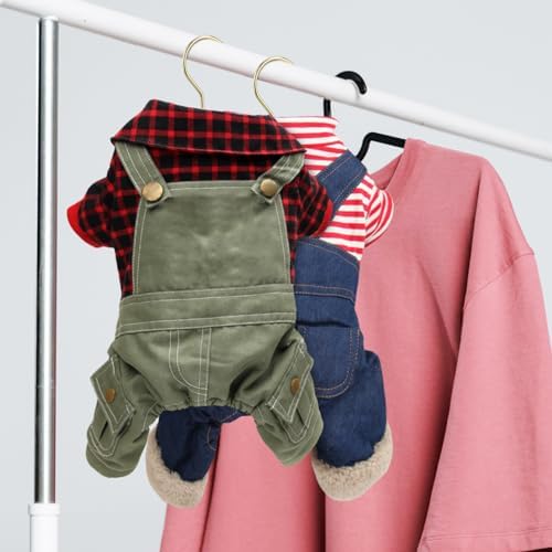 BESPORTBLE 10pcs Pet Clothing Rack Mini Hangers for Dog Cat Garments Sturdy Metal Suit Hangers for Small Closet Organizer