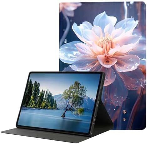 for Samsung Galaxy Tab S8 2022/Tab S7 2020 11" Tablet Case(Model SM-X700/X706/T870/T875/T878),Premium Leather Folio Stand Auto Wake/Sleep,Multiple Viewing Stand,Violet Flower