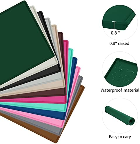 Silicone Dog Food Mat Waterproof Pet Feeding Tray for Medium and Large Dogs