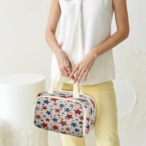 4th of July Travel Toiletry Bag for Women