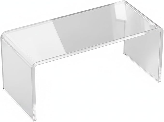 Clear PET Storage Canisters, Square Bathroom Vanity Organizers for Medicine Cabinet, Set of 4 (1 PC)