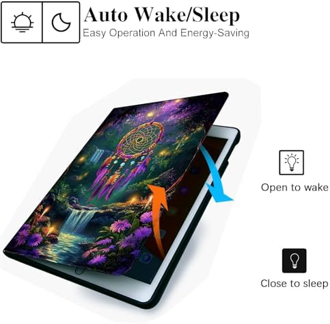 for Microsoft Surface Pro X/Pro X Plus-13 2019/2020/2021/2024 Tablet Case,Auto Wake/Sleep,Adjustable Stand Protective Cover - Dream Catcher