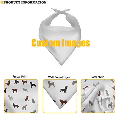 Howilath 4th of July USA Flag Print Dog Bandana American Flags Puppies Triangle Scarf Bibs for Large Small Medium Dogs