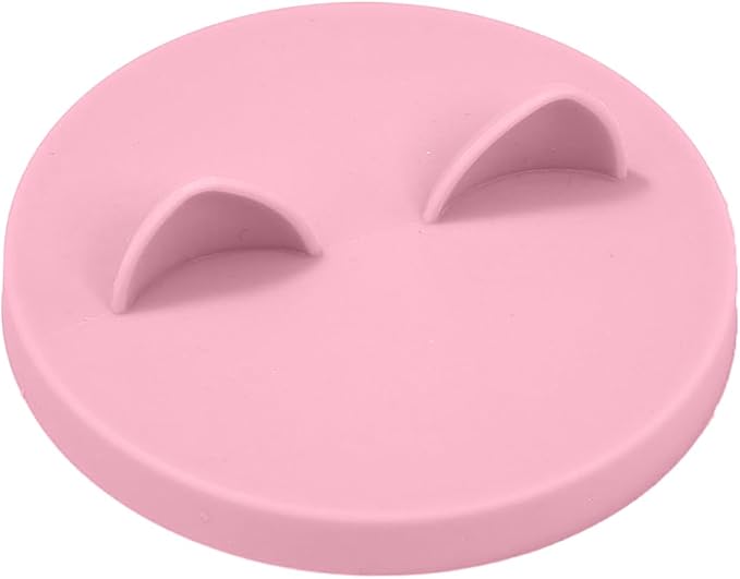OHMO Cat Food Can Lids for 3oz Small Pet Cans, 2pcs, Pink | BPA-Free Silicone Can Cover, 2.5oz, Flexible&Durable, Reusable, Secure Seal, Easy to Clean, Keep Opened Meals Fresh