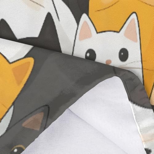 Pardick Plastic Bag Holder Cute Cartoon Cats Wall Mount Grocery Bag Holder Wasgable Plastic Bag Dispenser Garbage Bag Organizer for Home Kitchen Decor, Gifts for Women Mom Family Friends,A-1