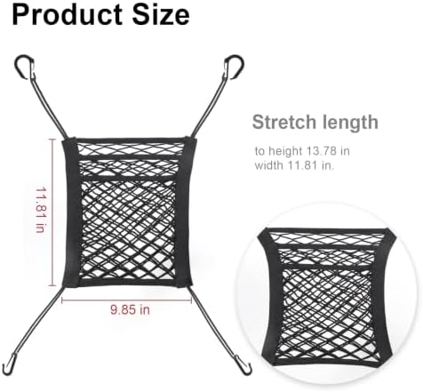 3-Layer Car Mesh Organizer for Dodge Charger 2011-2023
