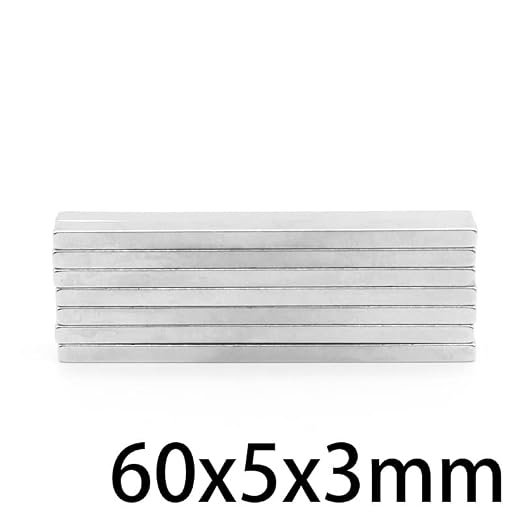 2/5/10/20/50PCS 60 * 5 * 3 Strip Block Sheet Rectangular Rare Earth Neodymium 60x5x3mm 60x5x3 Magnets(2PCS)