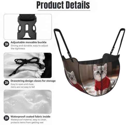 Cute shorthair cat Car Seat Organizer-Backseat Storage Bag for Travel | Waterproof Durable. Holds Snacks Gear Essentials. Fits Most Cars.