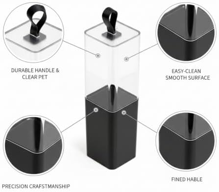 Stackable PET Storage Box, Rigid Clear Organizer for Cables & Small Items, Durable Transparent Container, 13 x 3.3 x 1.6 Inches