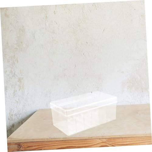 Gadpiparty Multi-grid Cord Storage Organizer Box Clear Pet Material for Chargers Wires and Desk Accessories Translucent Design for Easy Access