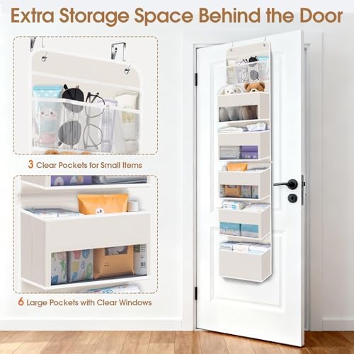 Over The Door Organizer Storage behind Door Hanging Organizer for Nursery