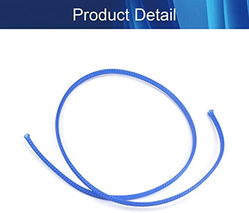 Jutagoss PET Expandable Braided Cable Sleeve, 1.64ft - 3/16 inch Blue Cable Management Sleeve, Wire Loom Tube Cord Protector for USB Cable, Power Cord, Audio Video and More, 1Pc