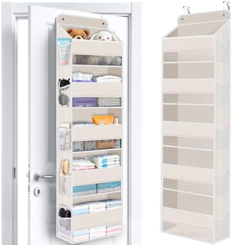 Over The Door Organizer Storage behind Door Hanging Organizer for Nursery