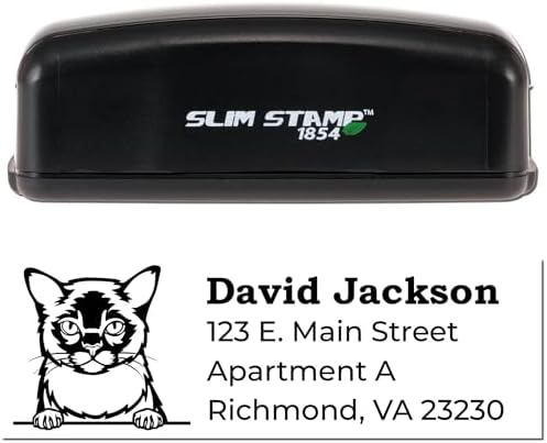 Burmese Custom Mailing Address Stamper - 7/8 x 2-1/4 - Perfect Address Stamps for Library Books - Made to Order Stamp for Small Business Owners in Myanmar - Efficient Shipping Solution