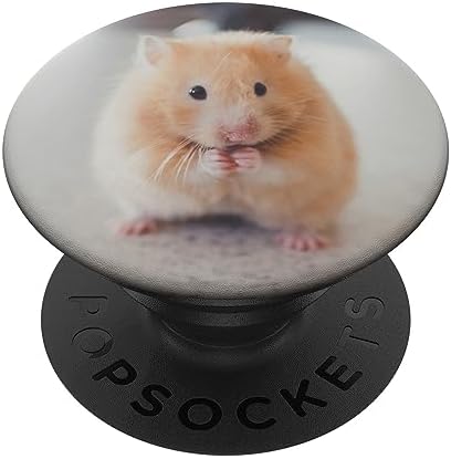 PopSockets Hamster PopGrip Adhesive Grip Stand for Smartphones (Black)
