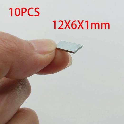 12x6x3mm Block Strip Super Neodymium Rectangular NdFeB Rare Earth Iron Boron Permanent Magnetic Imanes Magnets(10pcs 12x6x1mm)