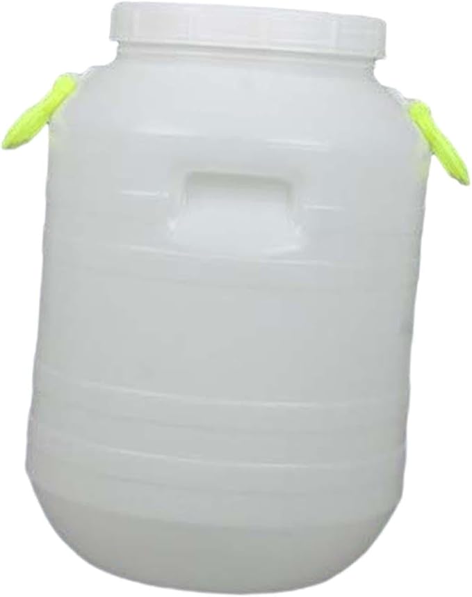 Pp Bucket with Lid Food Storage Container for Pantry Supplies Storage Bin for Pet Food Kitchen Indoor Outdoor, 25 L Round S Opening