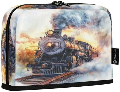 Locomotive Train Pencil Case for Kids Girls Boys | Large Pencil Pouch Pen Bag Holder with Big Capacity