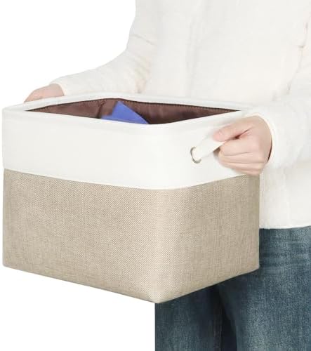 Fabric Storage Bins, 12x10x9.5 Inch Storage Cubes Baskets, 3 Pack