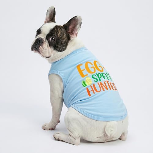 Fitwarm Egg-spert Hunter Dog Easter Outfit, Summer Clothes for Small Dogs Boy Girl, Pet Outfit, Blue, Red, Green, Orange, XL