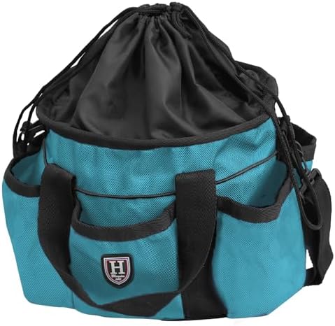 Harrison Howard Premium Horse Grooming Organizer Bag Horse Grooming Tote Bag-Teal