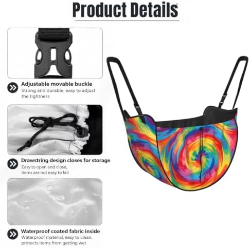 Colorful vortex Car Seat Organizer-Backseat Storage Bag for Travel | Waterproof Durable. Holds Snacks Gear Essentials. Fits Most Cars.