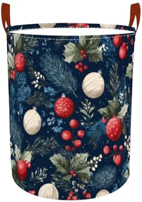 Laundry Basket 15.7x19.7 in Christmas Ornament Hamper for Bedroom