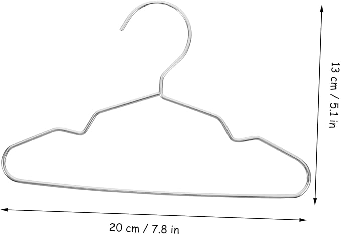 Hemobllo 10pcs Steel Pet Clothes Hangers for Dogs and Cats Space-Saving Design for Clothing Stylish Finish Construction for Closet and Drying Use