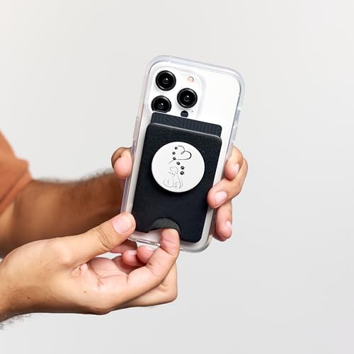 Dog Cat Paws with Heart PopSockets PopWallet for MagSafe