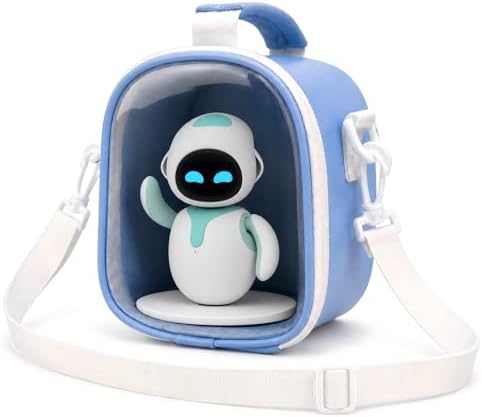 Carrying Case for ENERGIZE LAB Eilik Robot Pets, Bag Only | High-Density EPE Foam, Dry-Coated Microfiber PU, Clear PVC Window